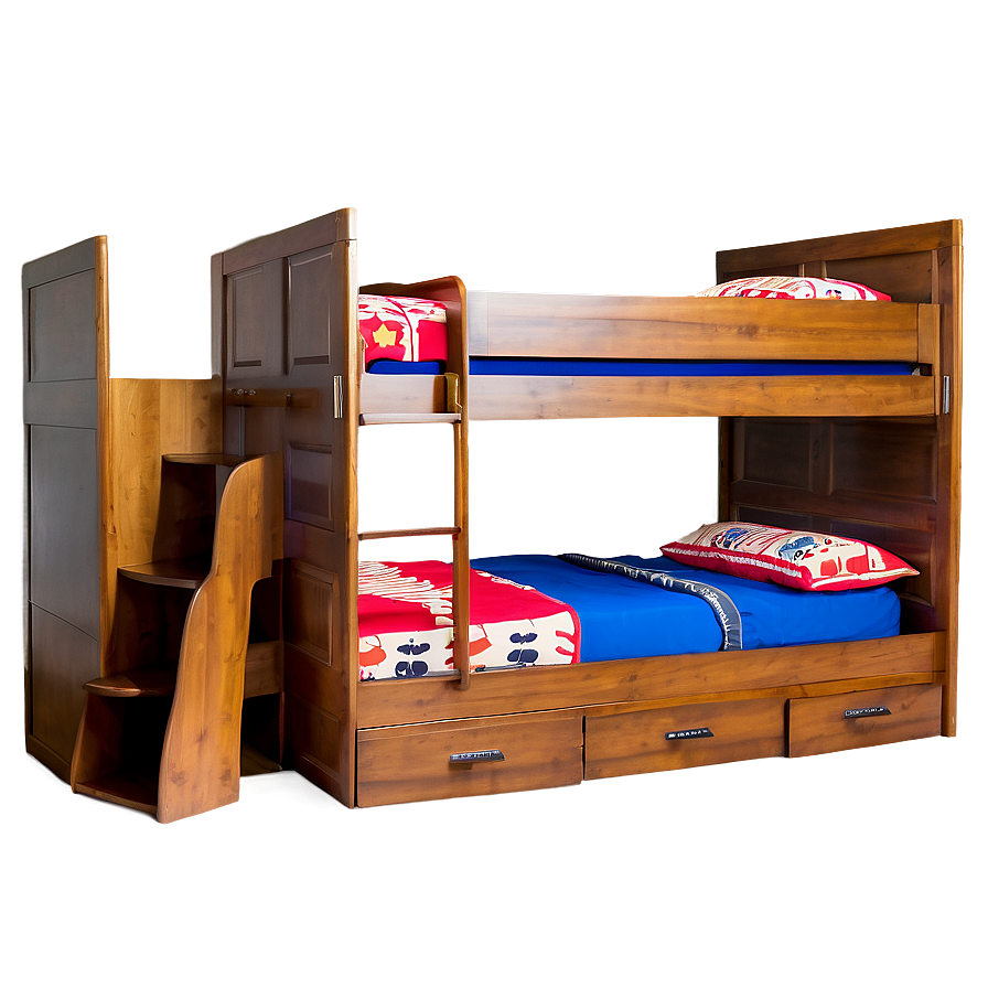 Bunk Bed With Desk Png 11