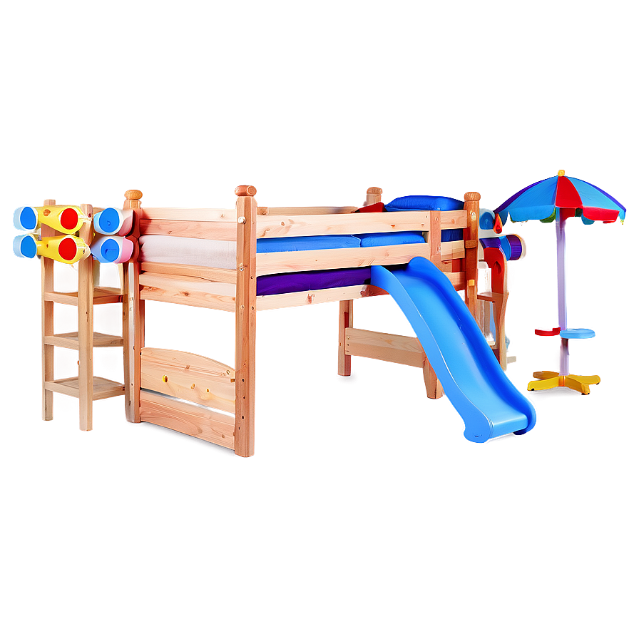 Bunk Bed With Slide Png 06132024