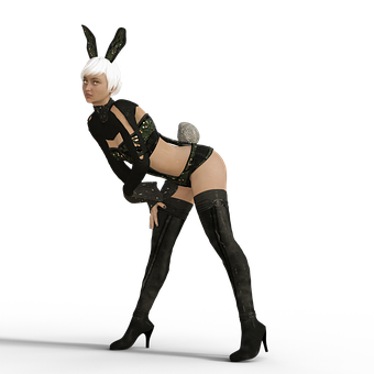 Bunny_ Ears_ Woman_ Pose