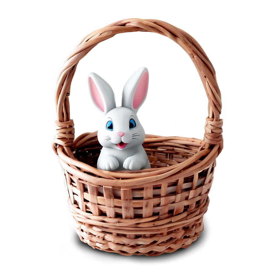 Bunny In Basket Png Jkg