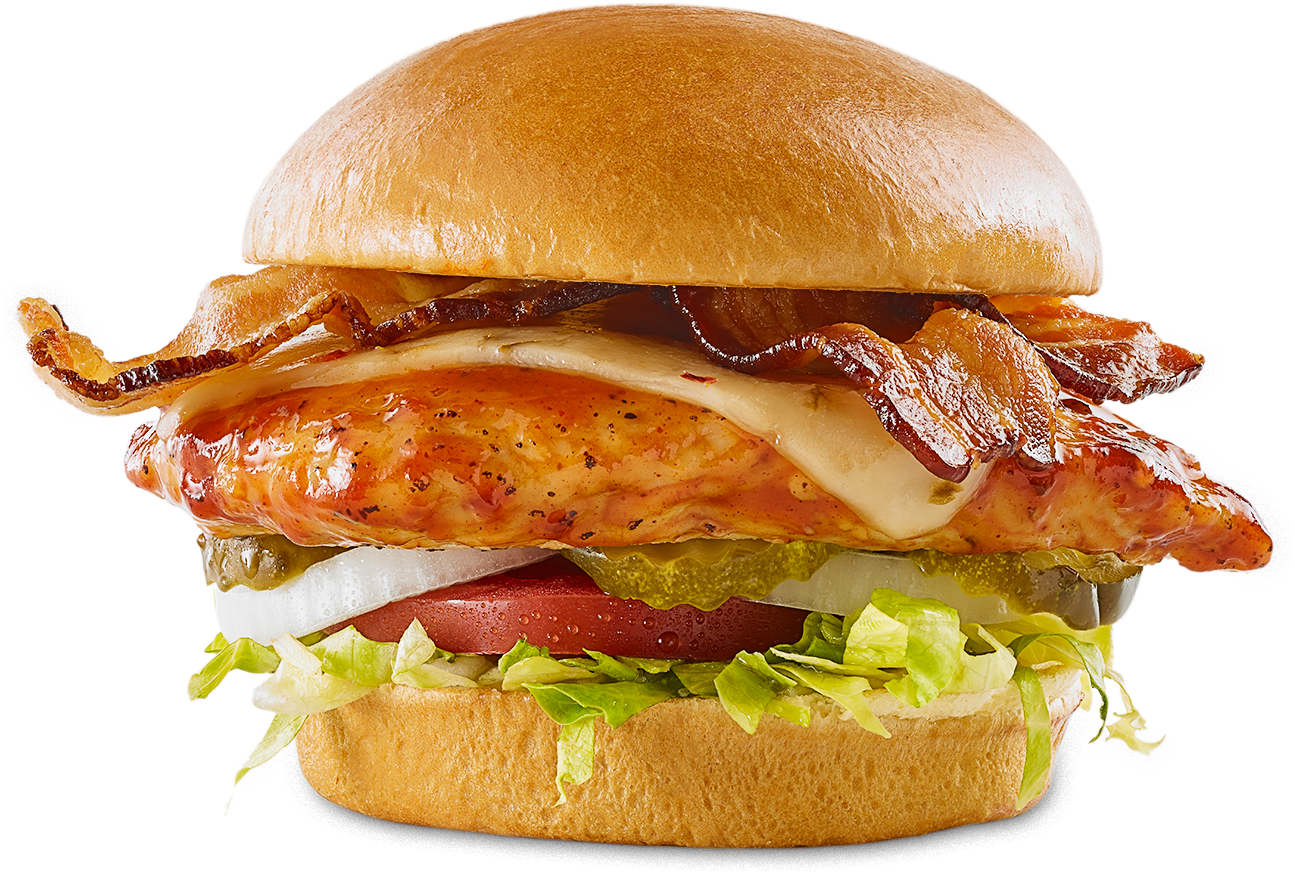 Transparent Burger King Mascot Png - Bbq Chicken Sandwich Bww, Png Download PNG with transparent background