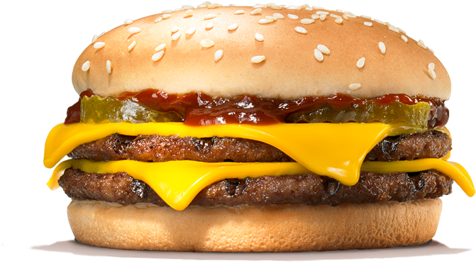 Cheeseburger Hamburger Whopper Breakfast Bacon - Burger King Cheese Burger, HD Png Download PNG with transparent background