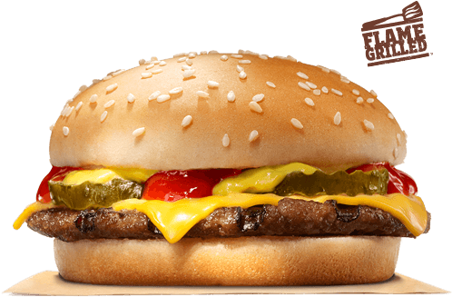 Burger King Cheese Burger, HD Png Download PNG with transparent background