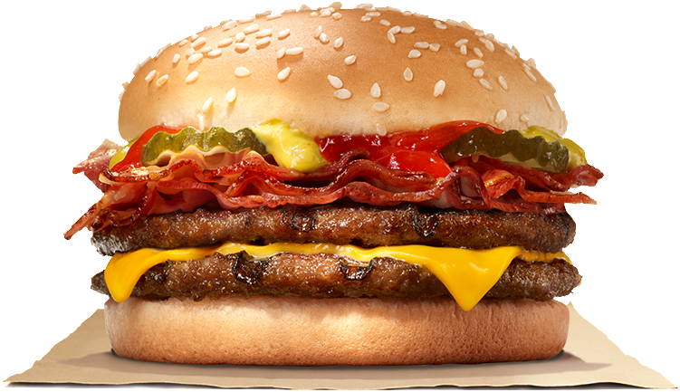 Image - Burger King Bacon Burger, HD Png Download PNG with transparent background