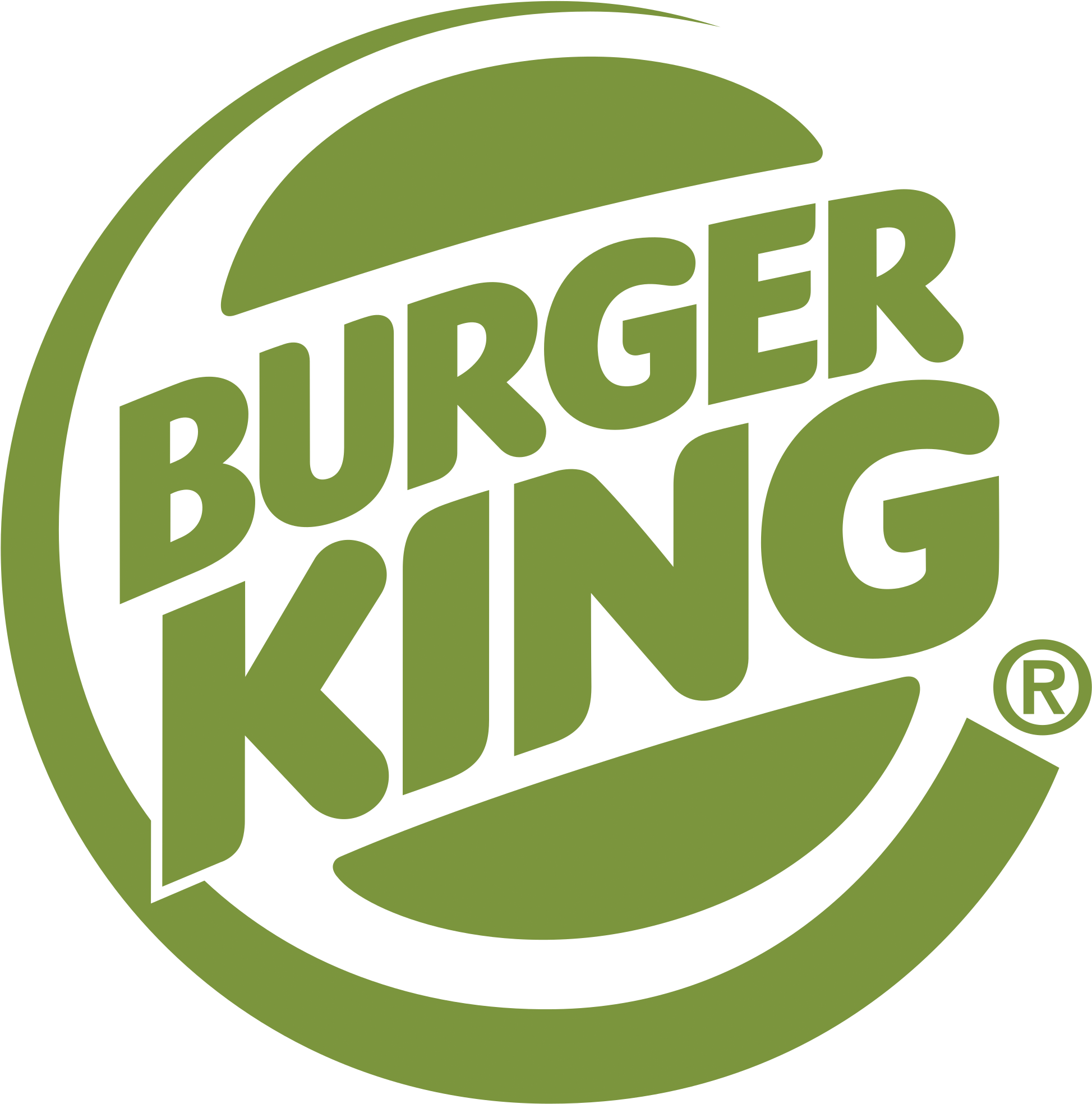 Burger King Logo Blue Background