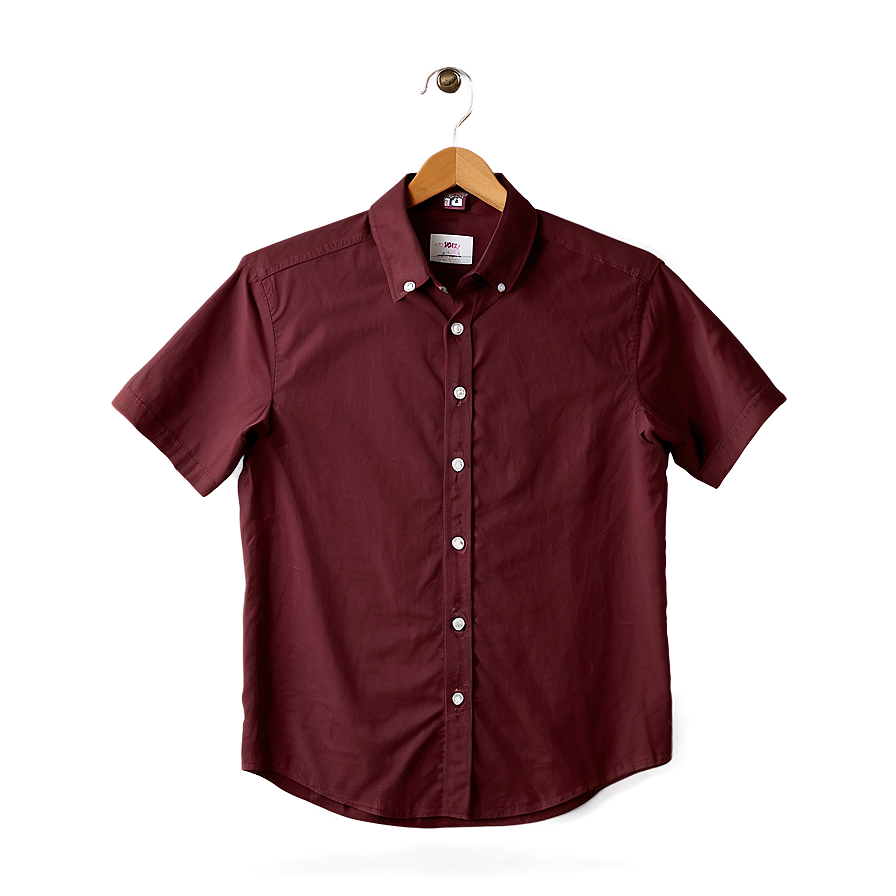 Burgundy Blank Shirt Png 06272024