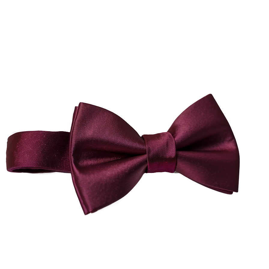 Burgundy Bow Tie Elegance Png Hog50