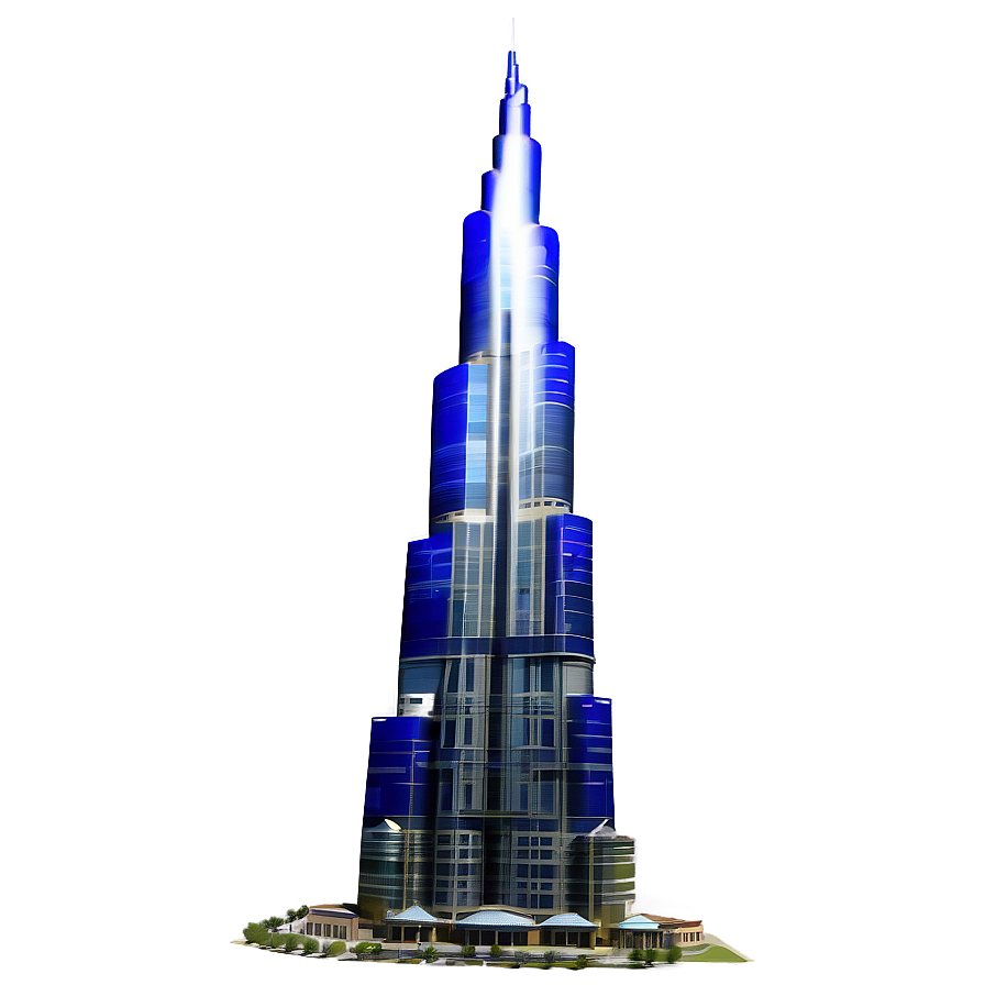Burj Khalifa Tower PNG aem PNG with transparent background