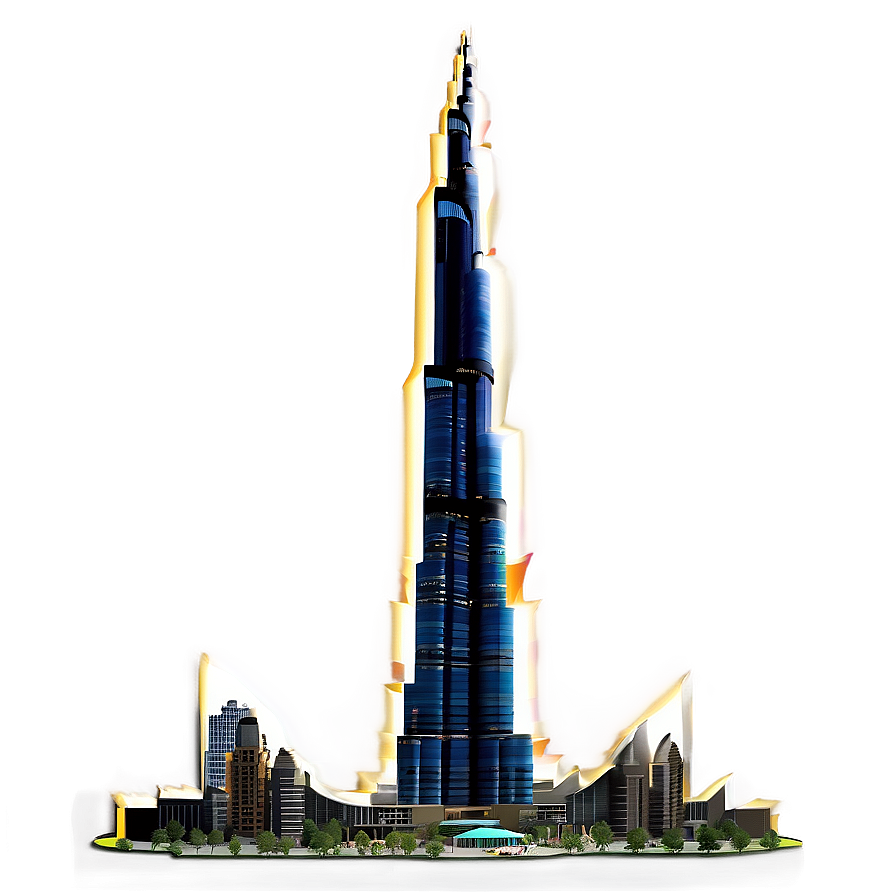 Burj Khalifa Tower PNG qjy PNG with transparent background