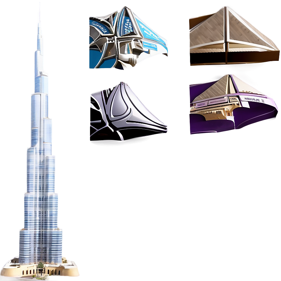 Burj Khalifa Tower PNG wjx54 PNG with transparent background