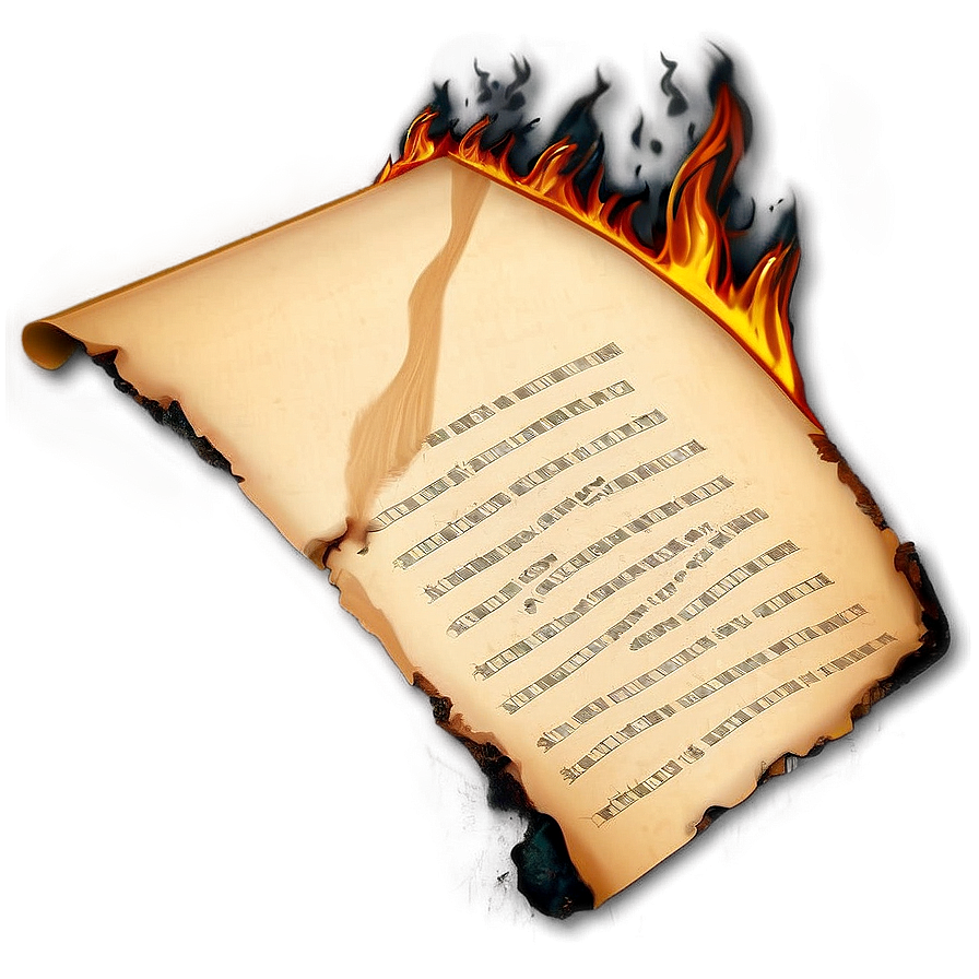 Burned Letter Paper Png Mbq