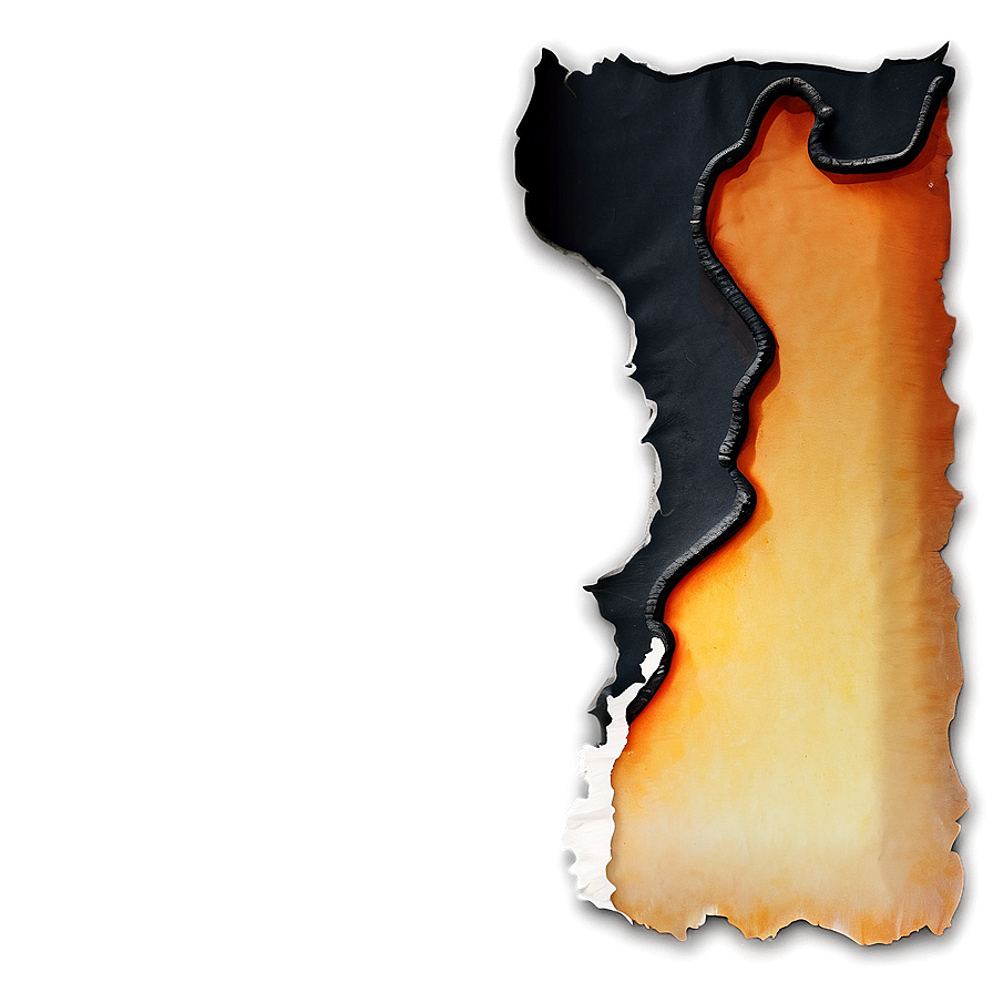 Burned Paper Corner Png 97