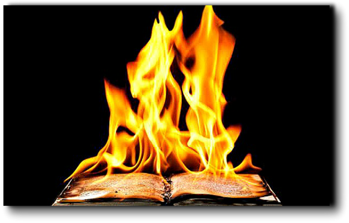 Burning Book Flames PNG with transparent background