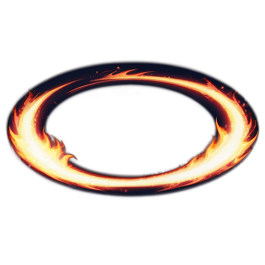 Burning Circle Design Png Rfr