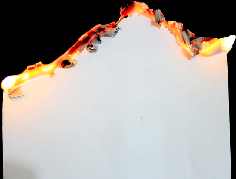 Burning Paper Edge