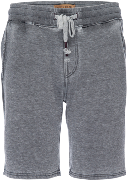 Burnout Pull On Short In Heather Gray - Bermuda Shorts, HD Png Download PNG with transparent background