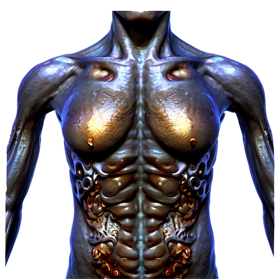 Burnt Skin Torso Effect Png Foi