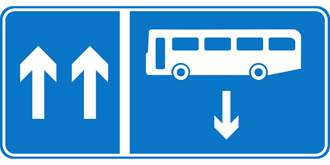 Bus Lane Traffic Sign