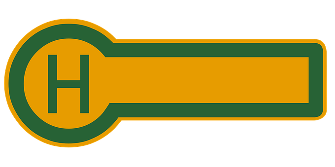 Bus Stop Sign Icon PNG with transparent background