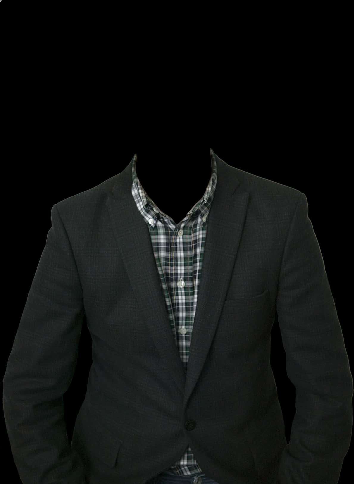 Business Casual Attire Black Background