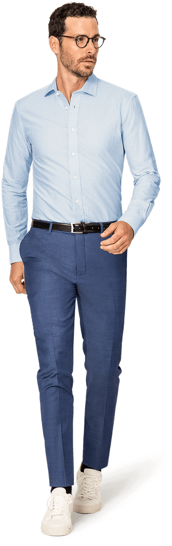 Business Casual Mens Outfit Blue