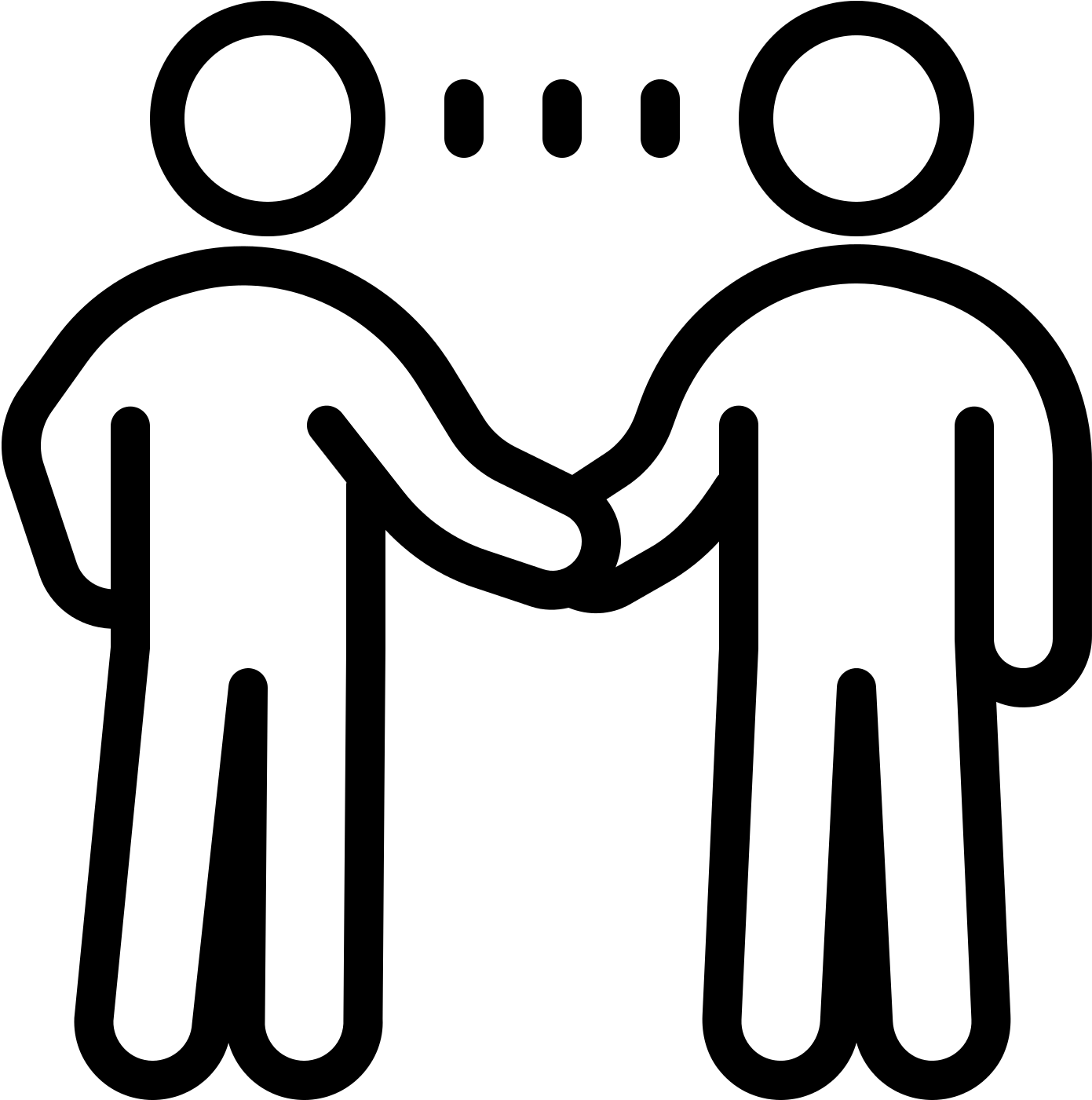 Business Handshake Icon PNG with transparent background