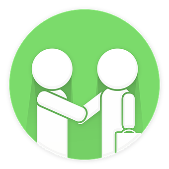 Business Handshake Icon PNG with transparent background