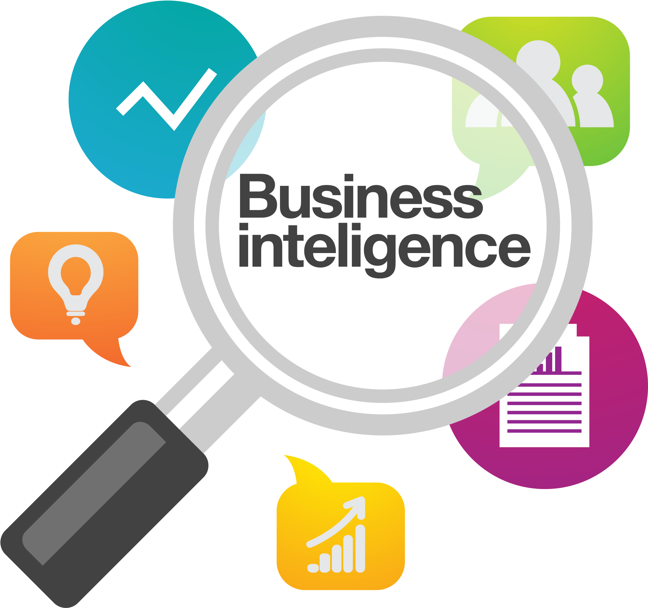 Business Intelligence Concept Illustration