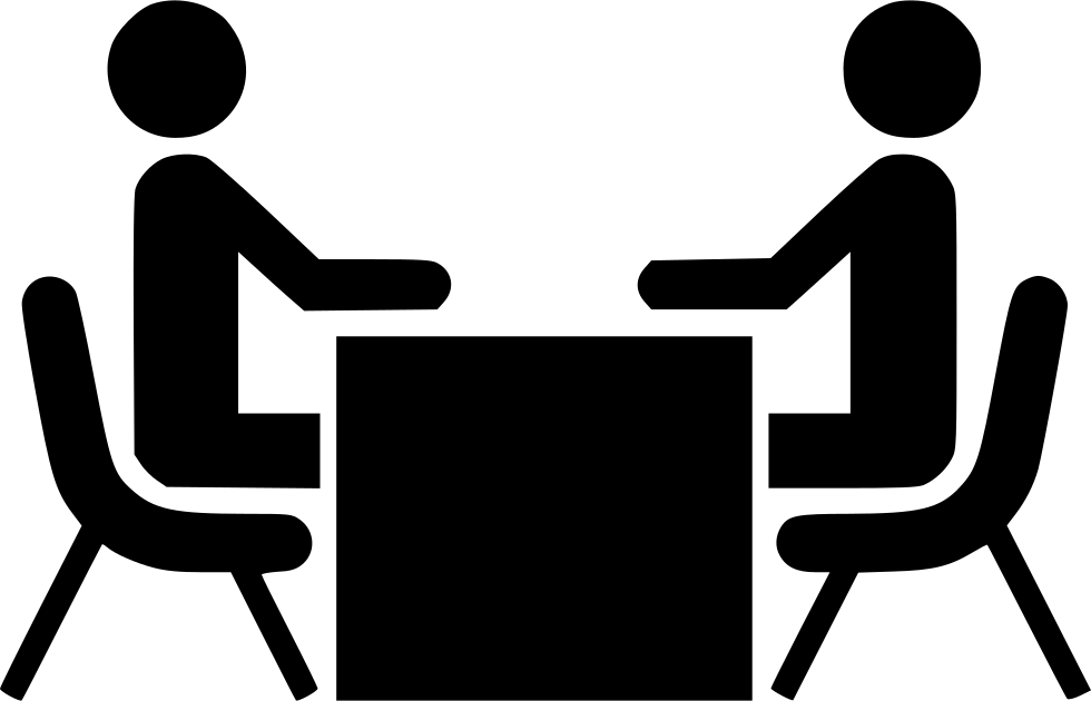 Business Meeting Silhouette PNG with transparent background