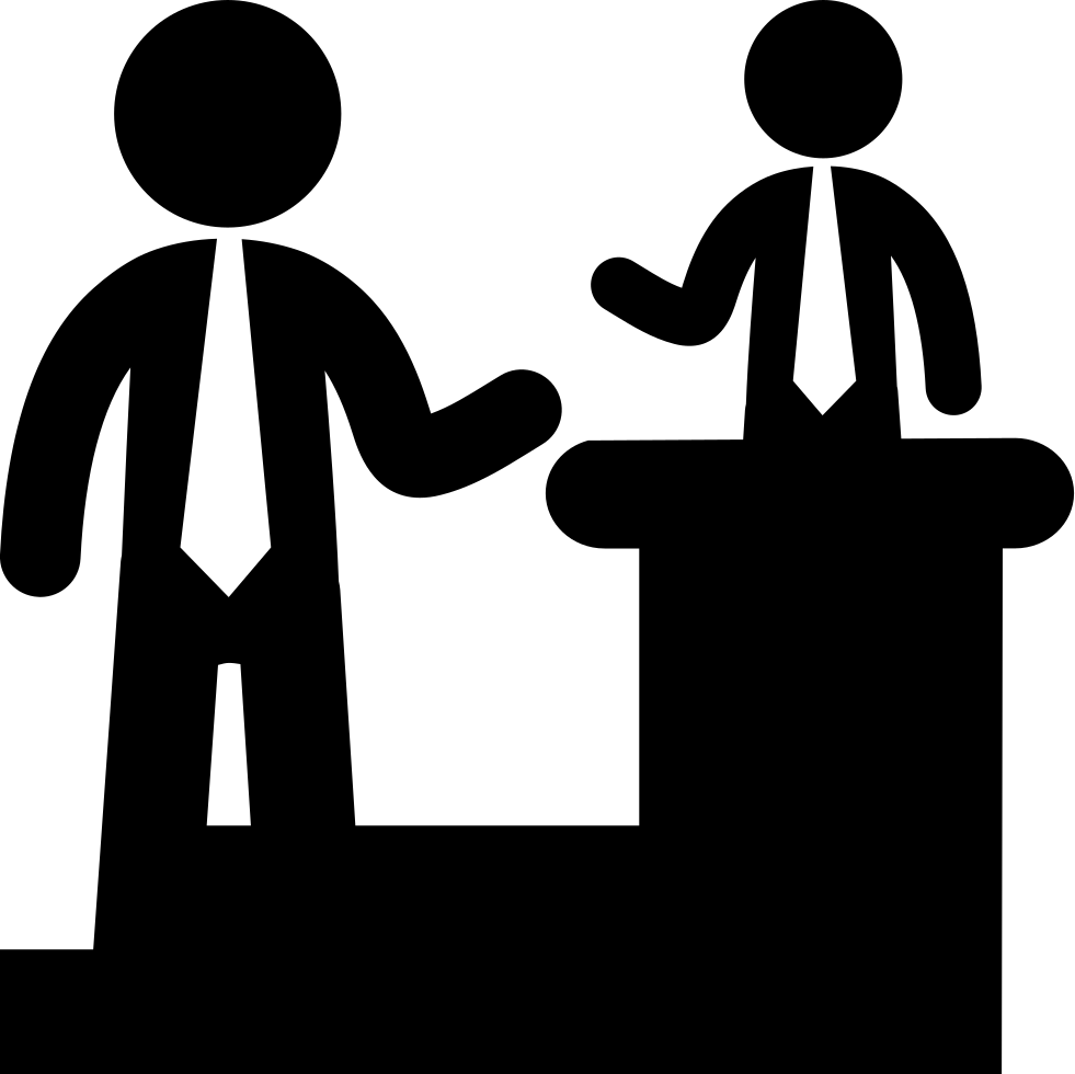 Business Presentation Silhouette PNG with transparent background