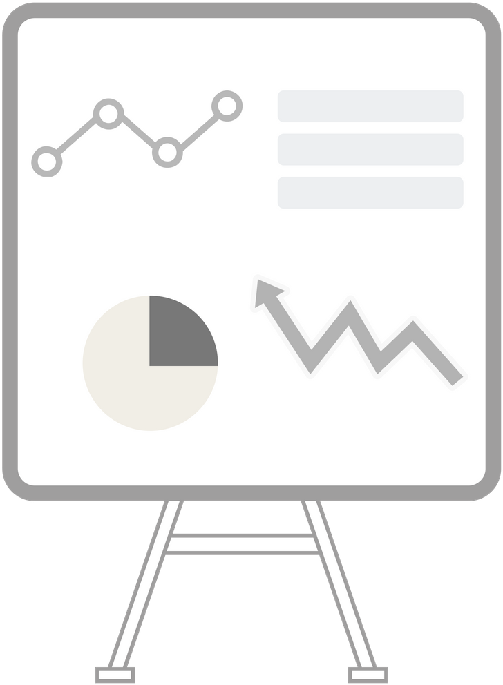 Business Presentation Whiteboard PNG image with a transparent background, free high-resolution download
