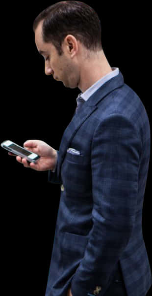 Businessman Checking Phone