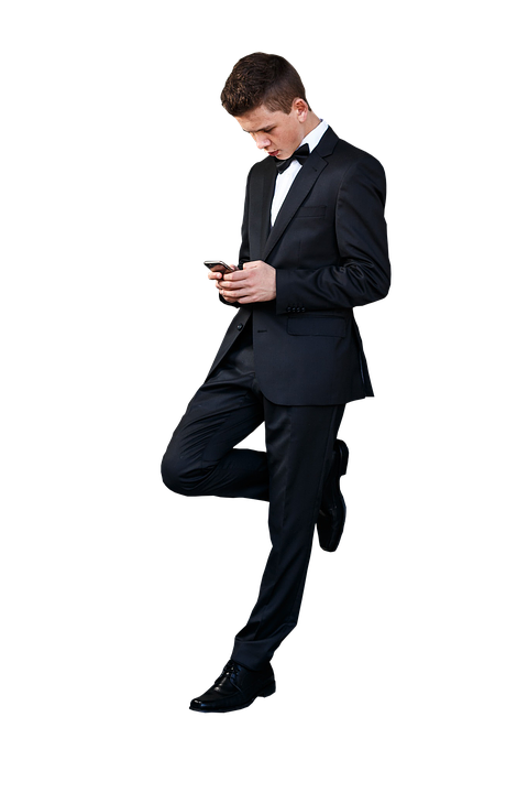 Businessman Checking Phone