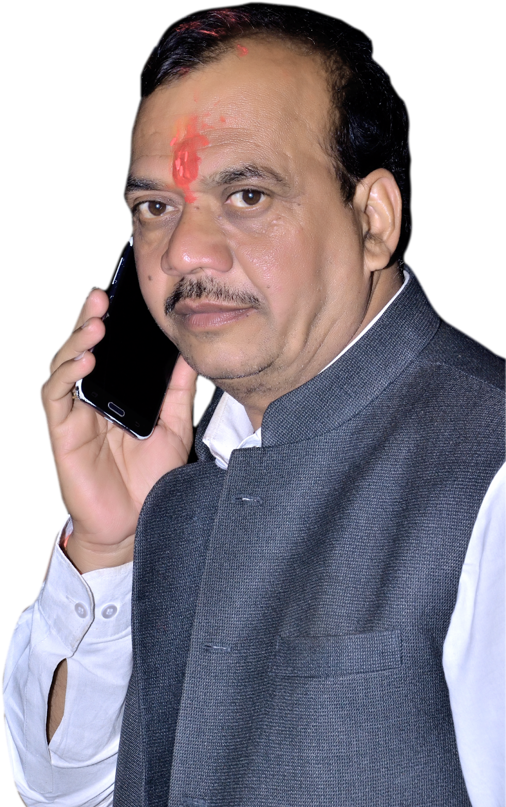 Businessman On Call PNG with transparent background