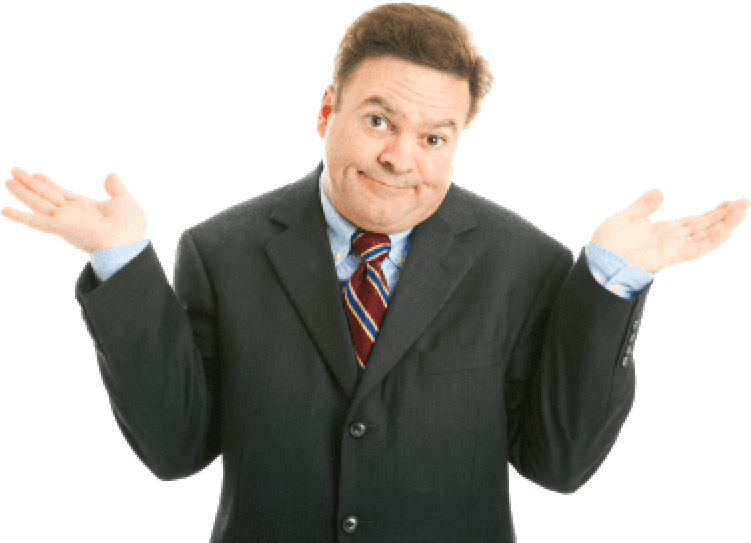 Dont Know Business Man - Shrug Stock, HD Png Download PNG with transparent background