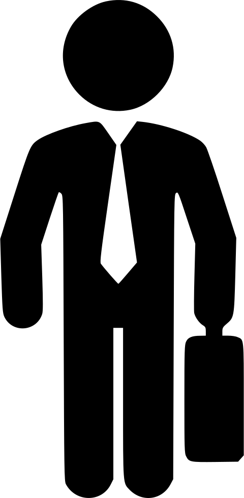 Businessman Silhouettewith Suitcase