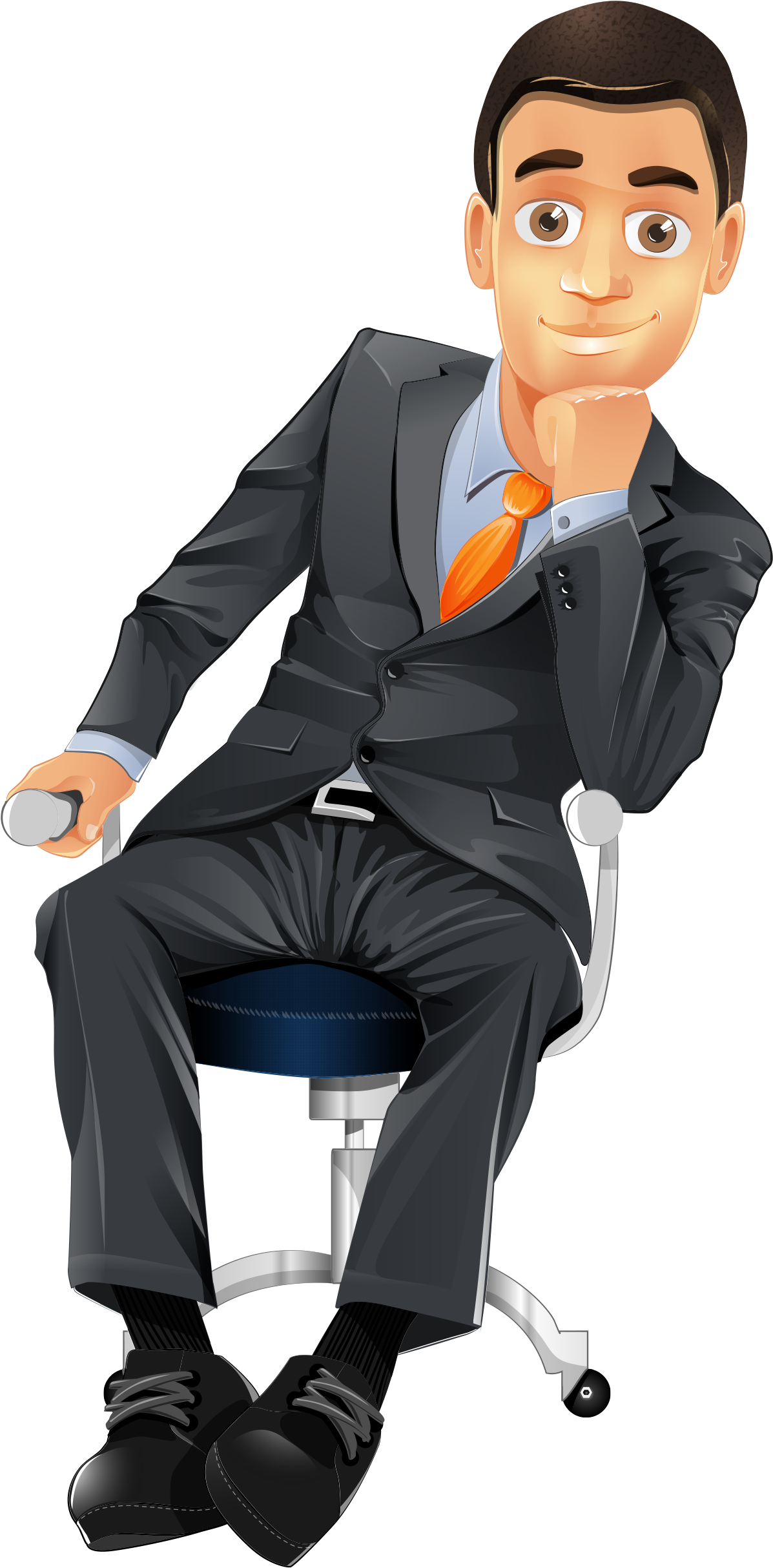 Businessman Sittingin Chair