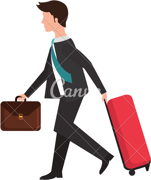 Businessman Travel Icon