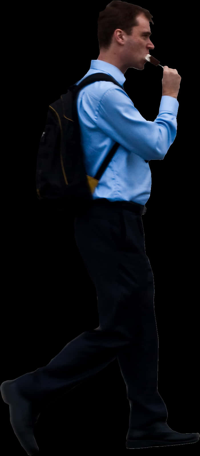 Businessman Walking With Coffee