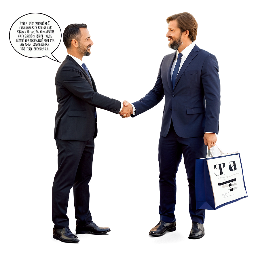 Businessmen Handshake PNG image with a transparent background, free high-resolution download