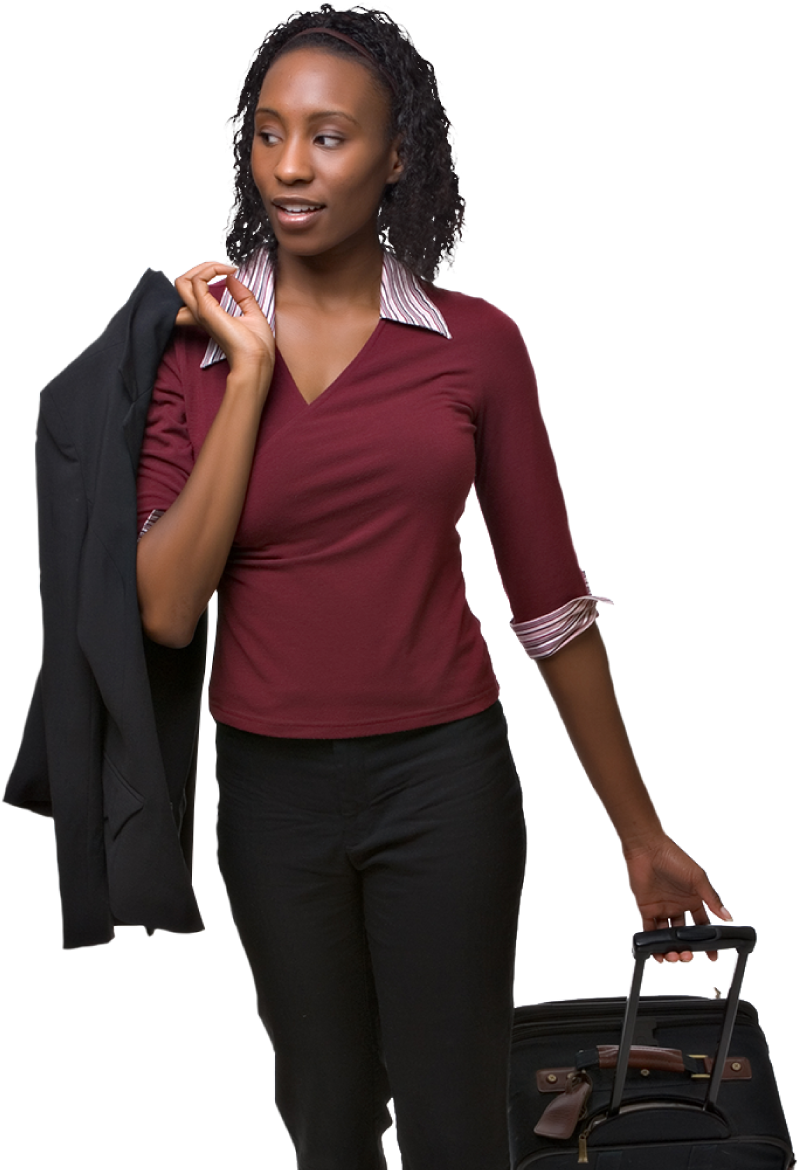 Hotels Are King - Business Woman Png Traveling, Transparent Png PNG with transparent background