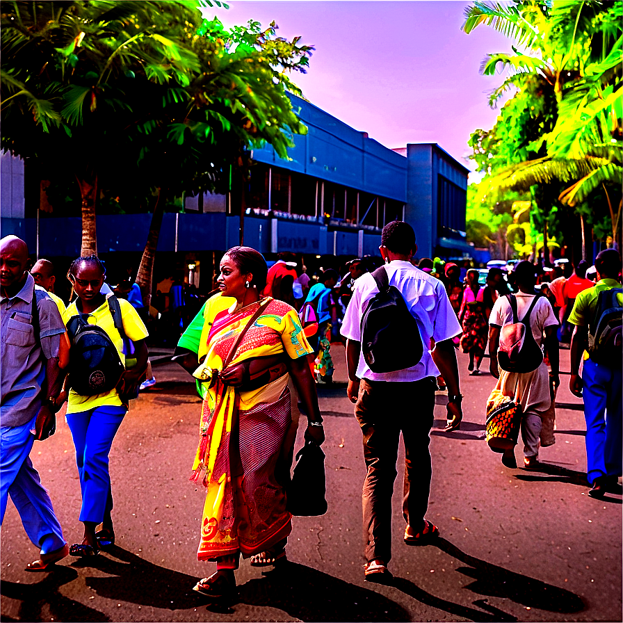 Busy Street Scene Png Utv91