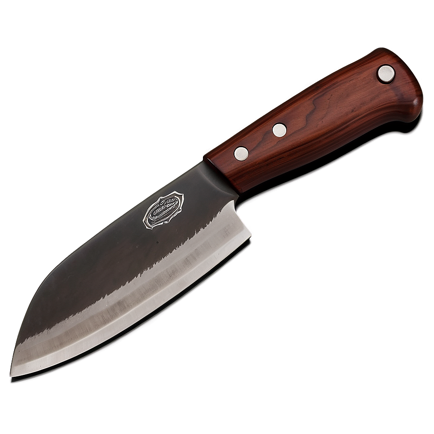 Butcher Knife With Wooden Handle Png Wxf