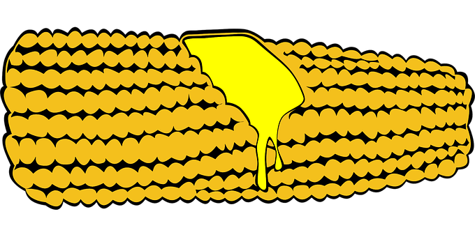 Buttered Corn Vector Illustration PNG with transparent background