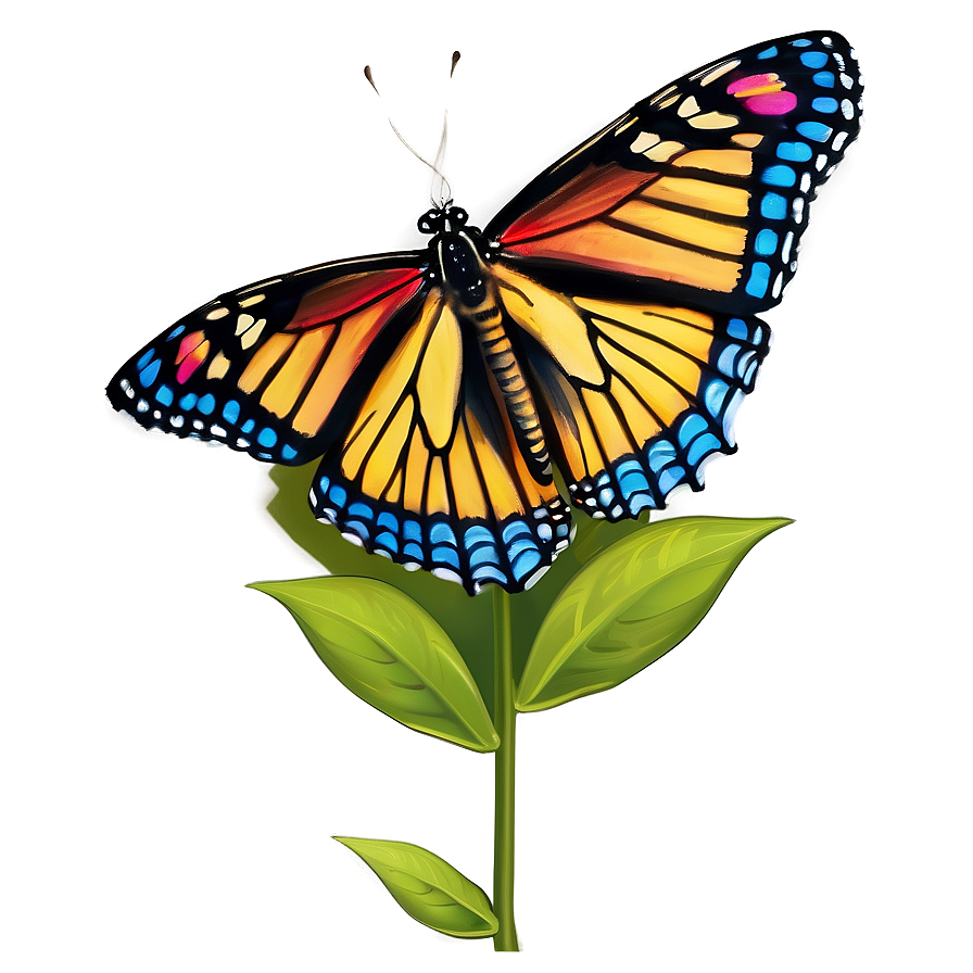 Butterfly Garden Scene Png Xnb