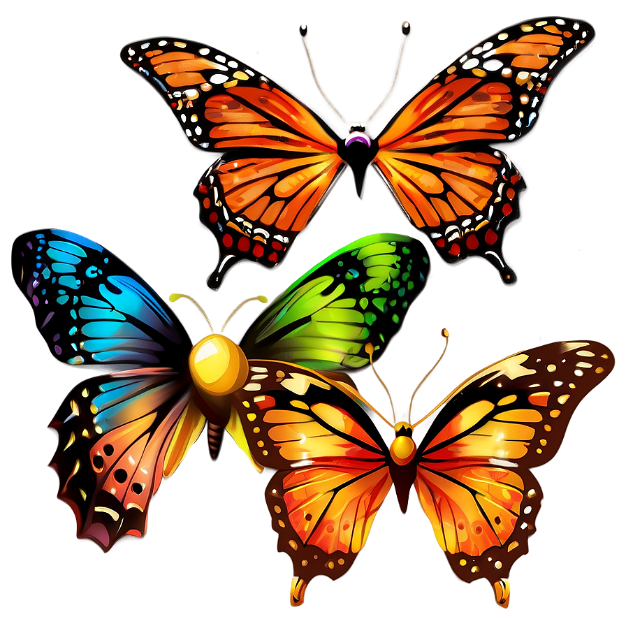 Butterfly Hair Clip Illustration Png 14