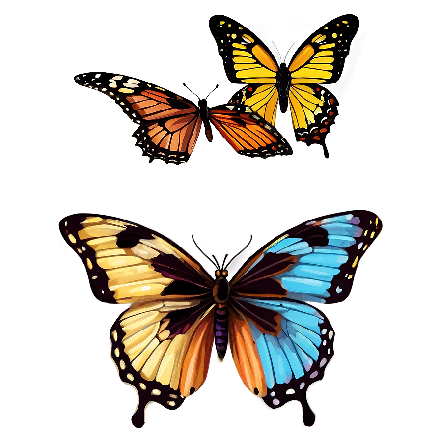 Butterfly Illustration Png Rbm