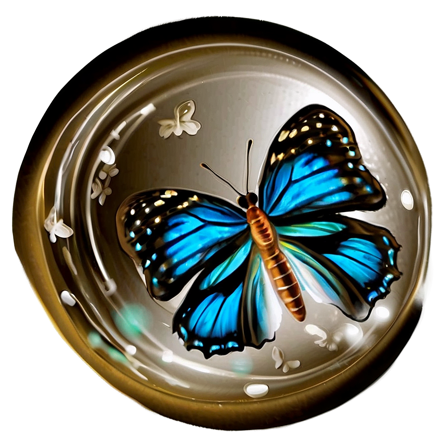 Butterfly In Glass Png 32