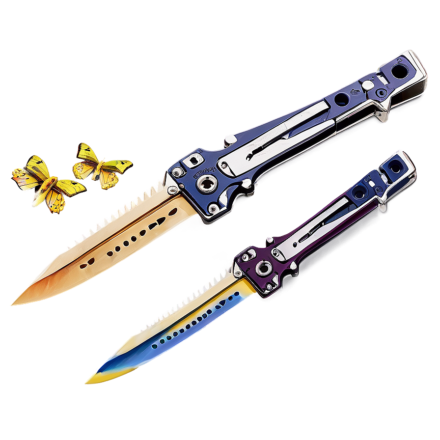 Butterfly Knife PNG 05042024 PNG with transparent background