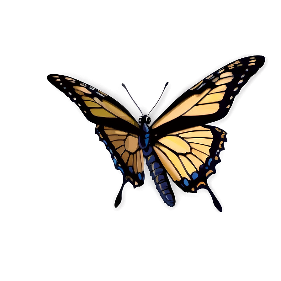 Butterfly Landing PNG 89 PNG with transparent background